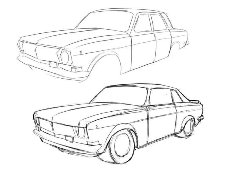 ГАЗ 2401 чертеж