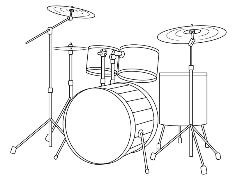 раскраска барабан