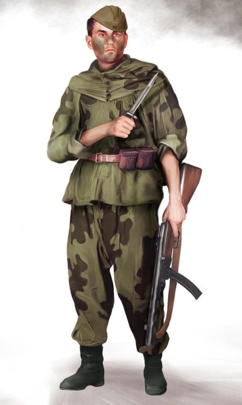 Солдат РККА арт ww2