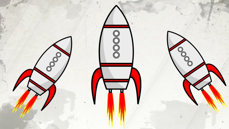 ракета рисунки