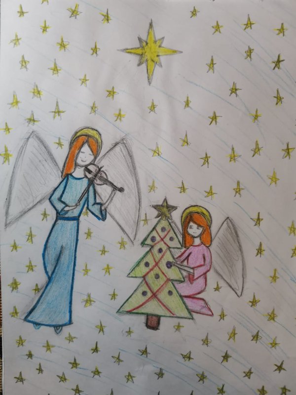 Рождественские рисунки
