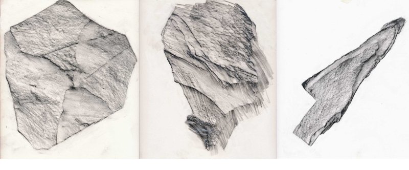 Скалы карандашом