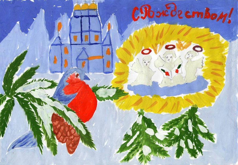 Рождество рисунок