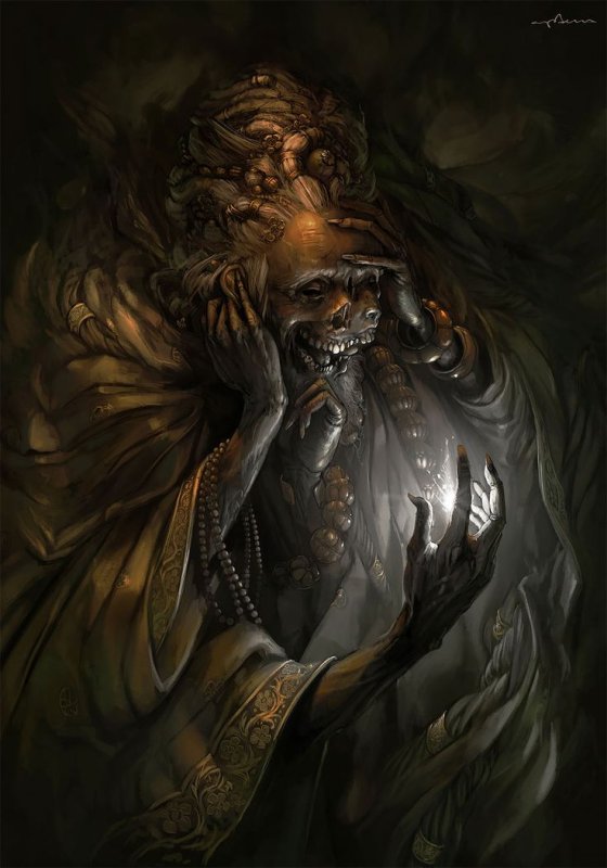 Король тьмы, арт, божество, гримдарк, Титан