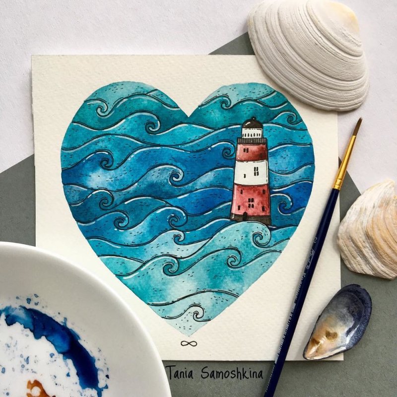 Иллюстрации Тани Самошкиной море