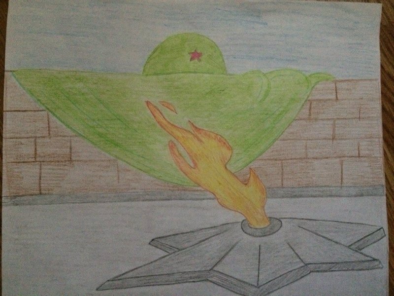Рисунок на военно патриотическую тему
