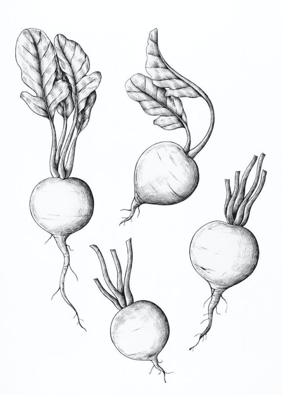 Редиска рисунок