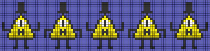 Фенечка из бисера Гравити Фолз