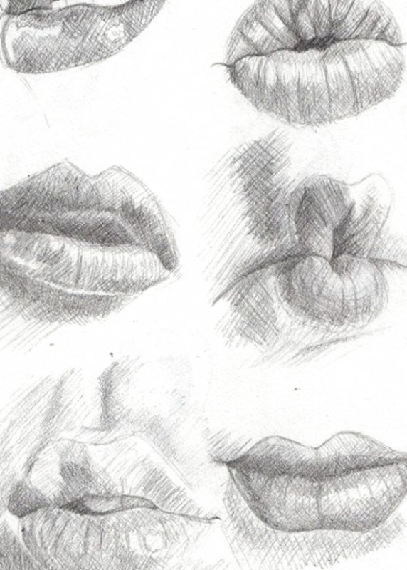 Губы рисунок