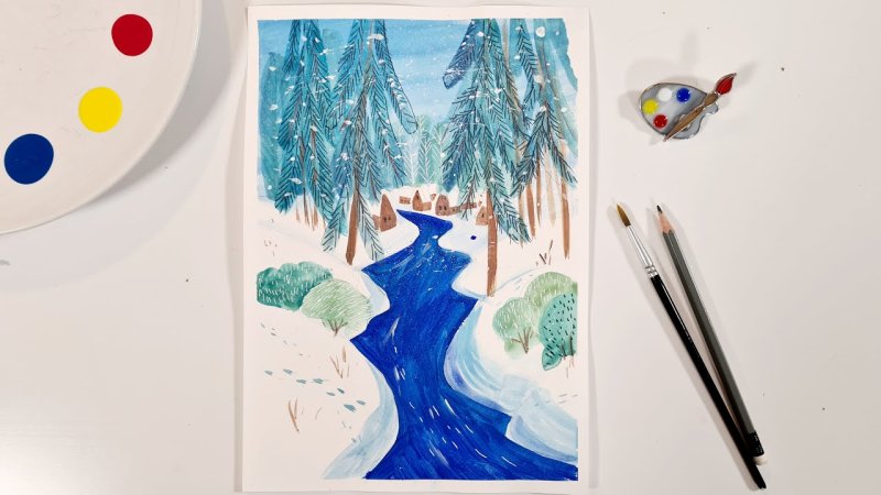 Рисунок красота зимы