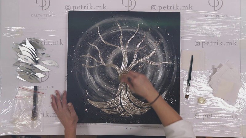 Зеркальные картины мастер класс