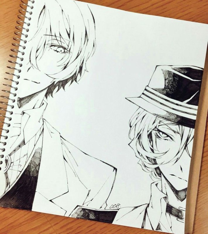 Осаму Дадзай Наброски