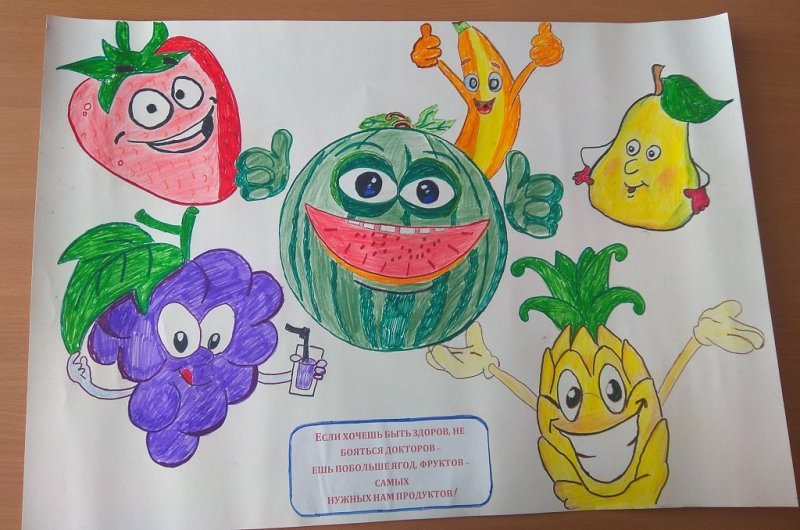 Рисунок по здоровому питанию