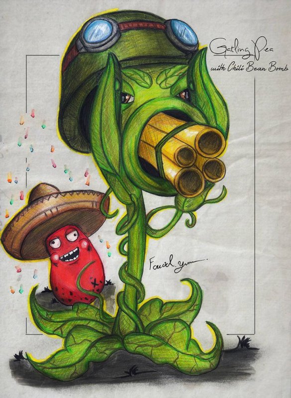 Plants vs Zombies 1 растения