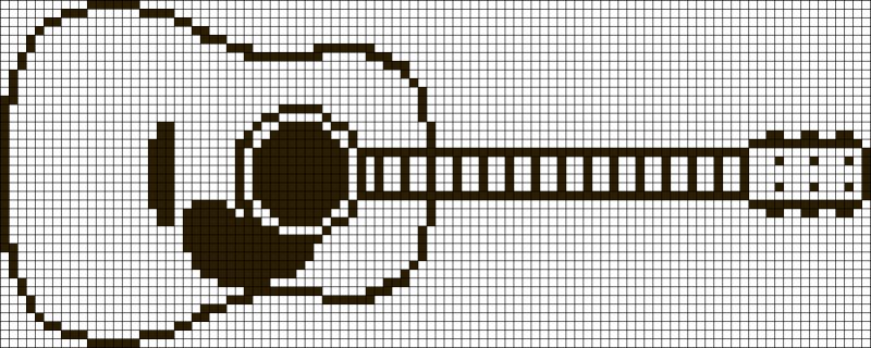 Гитара по клеточкам