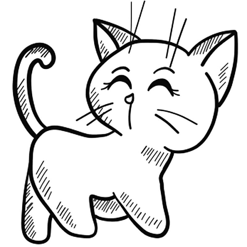 Кошка рисунок