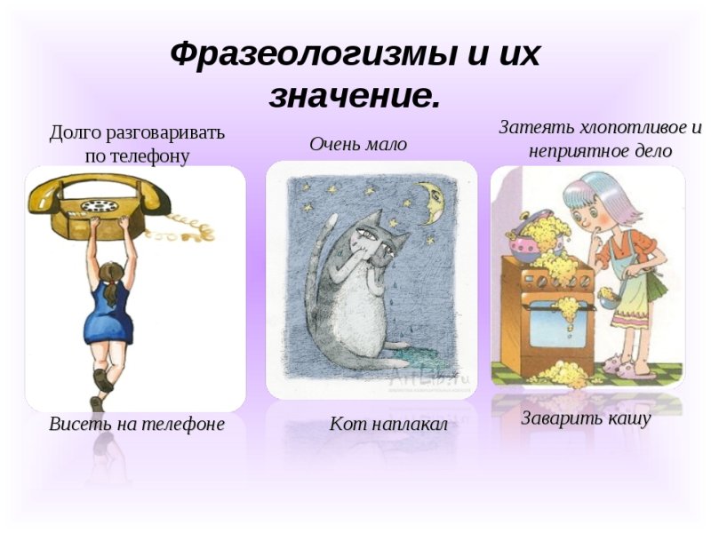 Фразеологизмы рисунки