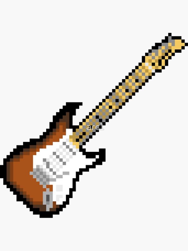 Пиксельная электрогитара