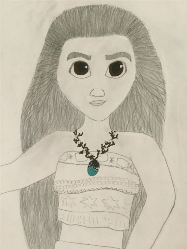 Рисунки легкие Моана
