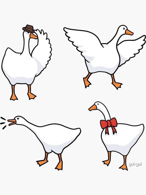 Рисование гуся