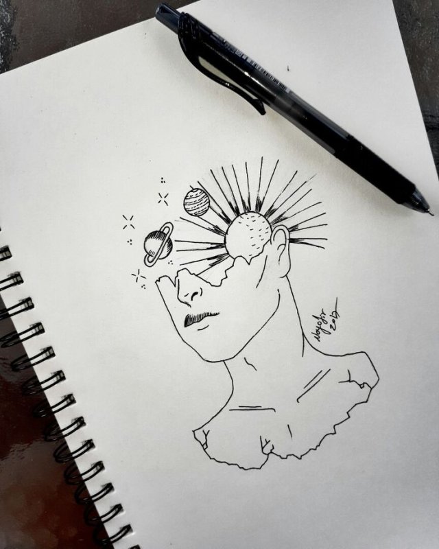 Необычные рисунки карандашом