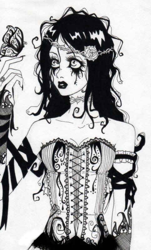 Готические рисунки карандашом