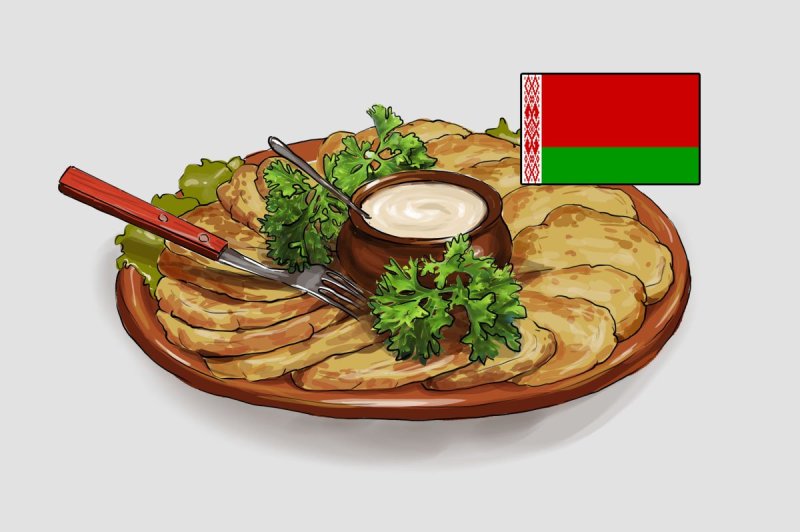 Драники на прозрачном фоне