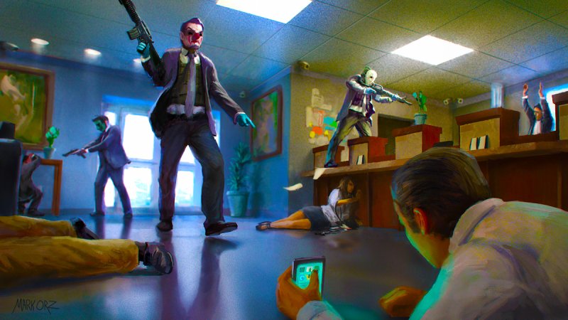 Ограбление банка арт