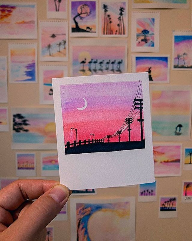 Полароидные рисунки