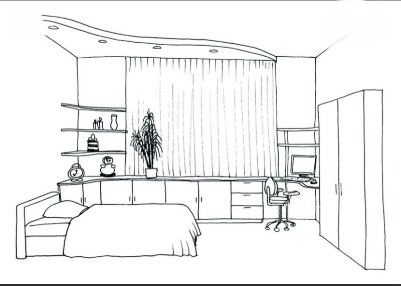 Рисунок комнаты