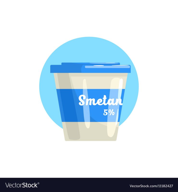 Сметана рисунок