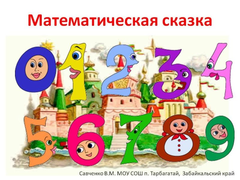 Сказка про цифры