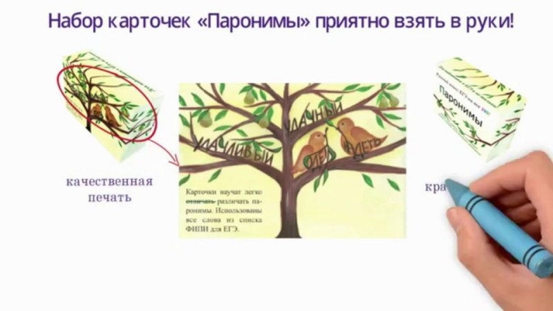 Карточки с паронимами