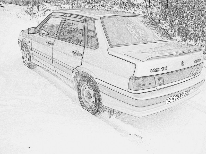 Лада Самара 2115 раскраска