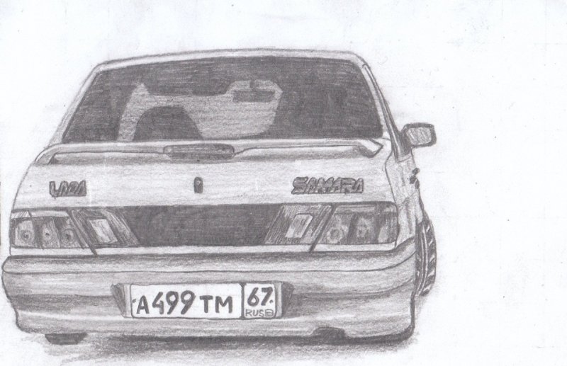ВАЗ 2115 рисунок