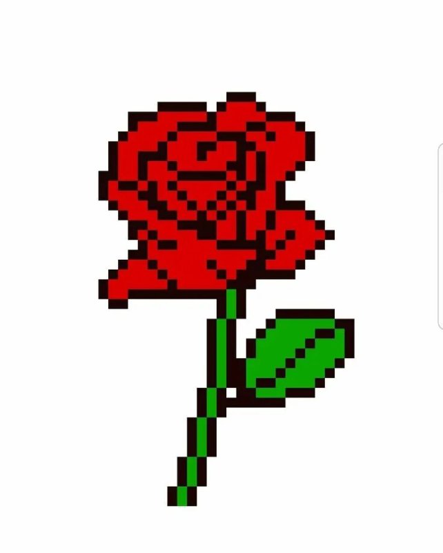 Рисунки по клеточкам цветы