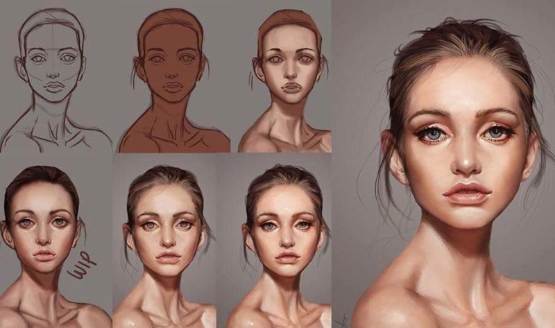 Портреты в разных ракурсах