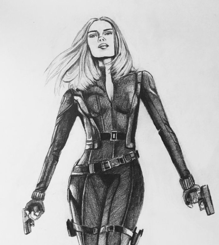Наташа Романофф рисунок карандашом