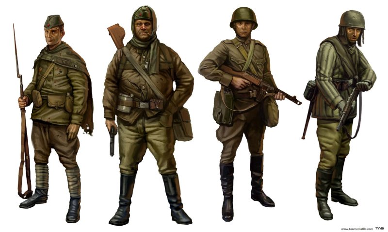Солдат РККА арт ww2