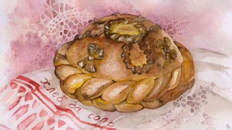 Каравай рисунок