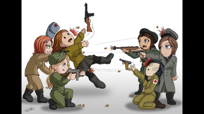 Мультяшный военный