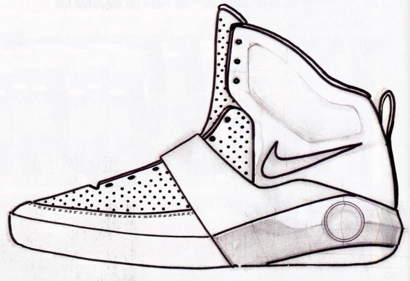 Nike Air Jordan 1 рисунок