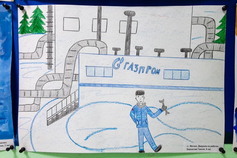 Рисунки на тему Газпром