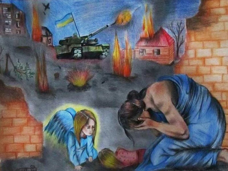 Рисунок на тему война глазами детей
