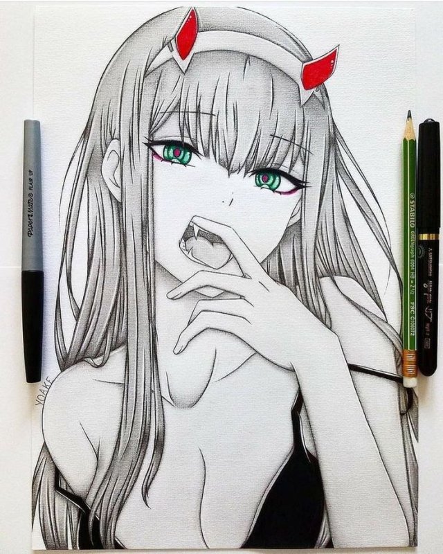 Аниме карандашом