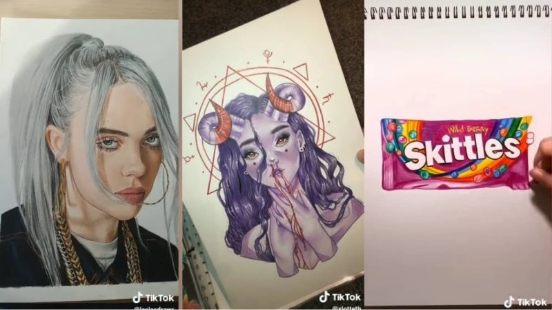 Популярные рисунки из тик тока