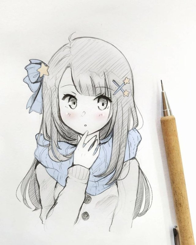 Аниме рисунки карандашом