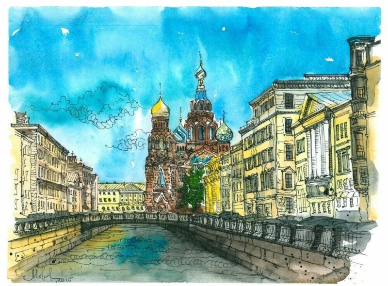 Нарисованный Питер