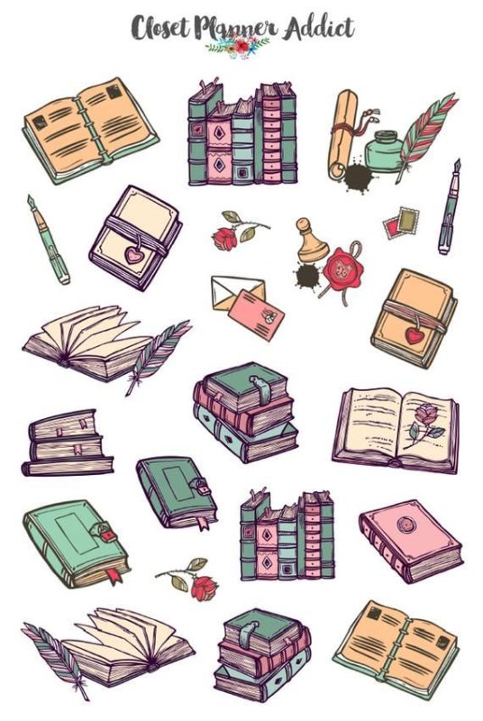 Стикеры на книжную тему