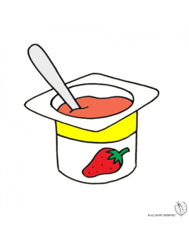 Йогурт рисунок